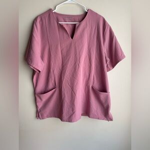 Women’s Mandala Pink Scrub Top Size 2XL